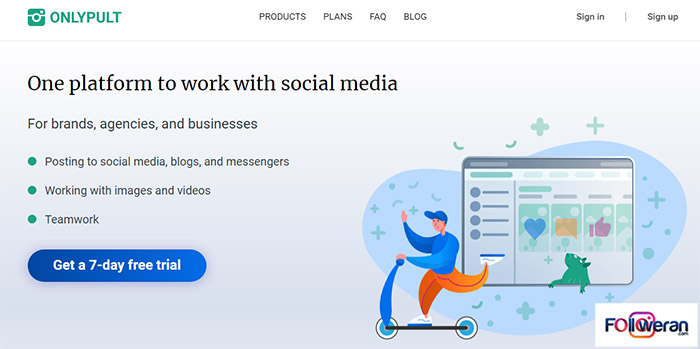 Onlypult برنامه زمان بندى ارسال پست در اینستاگرام