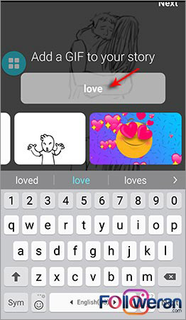 اضافه کردن GIF create mode استوری اینستاگرام