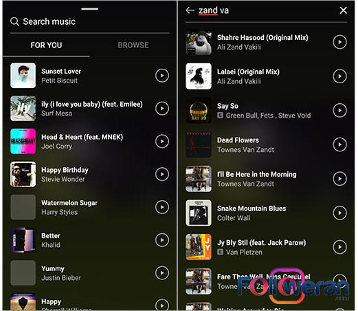 گذاشتن آهنگ در استوری اینستاگرام با استیکر Music