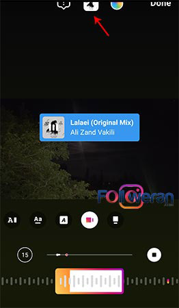 گذاشتن آهنگ در استوری اینستاگرام با استیکر Music