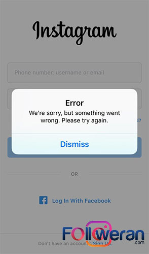 بررسی اتصال سرور های اینستاگرام برای رفع ارور Sorry Some Thing Went Wrong در اینستاگرام