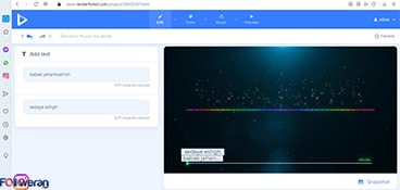 ساخت اکولایزر اینستاگرام با سایت renderforest