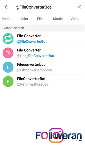 تبدیل فرمت فایل ها با ربات File Converter در تلگرام