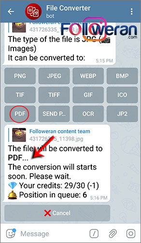 تبدیل فرمت فایل ها با ربات File Converter در تلگرام