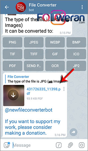 تبدیل فرمت فایل ها با ربات File Converter در تلگرام