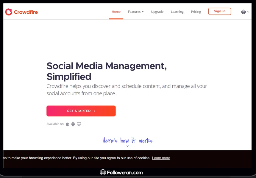 Crowdfire ابزار پیدا کردن اینفلوئنسر های ایرانی و خارجی