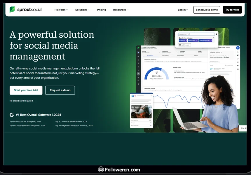 Sprout Social ابزار پیدا کردن اینفلوئنسر های ایرانی