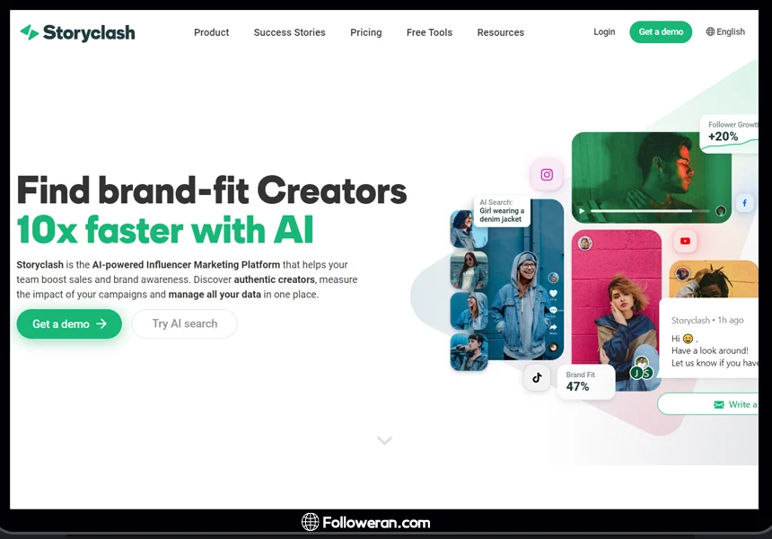 پیدا کردن اینفلوئنسر های ایرانی با Storyclash