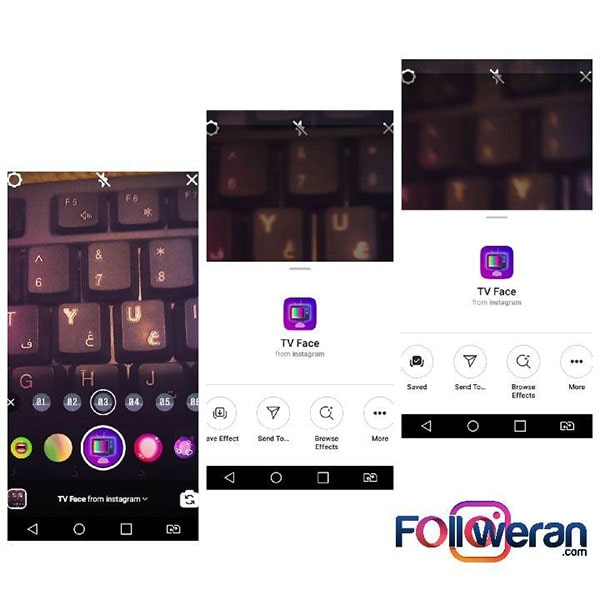 چطور فیس فیلتر ها را ذخیره کنیم