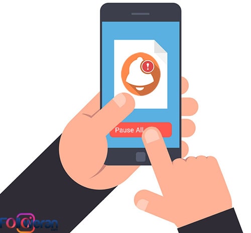 فعال سازی زنگوله instagram