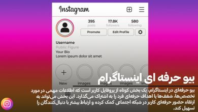 نوشتن بیو حرفه ای اینستاگرام