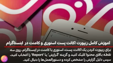 آموزش کامل ریپورت اکانت پست استوری و کامنت در اینستاگرام