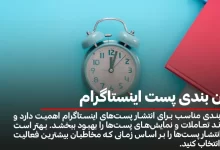 زمان بندی پست اینستاگرام