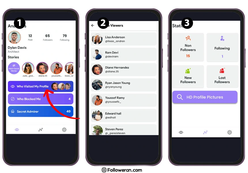برنامه بازدیدیاب Who viewed my Instagram