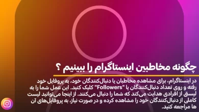 چگونه مخاطبین اینستاگرام را ببنیم