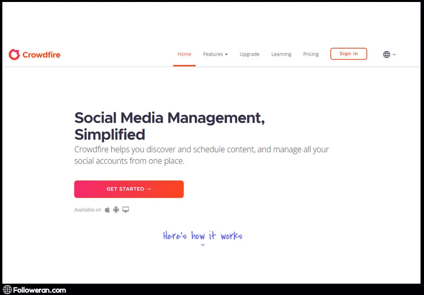 افزونه فالوور فیک یاب اینستاگرام Crowdfire