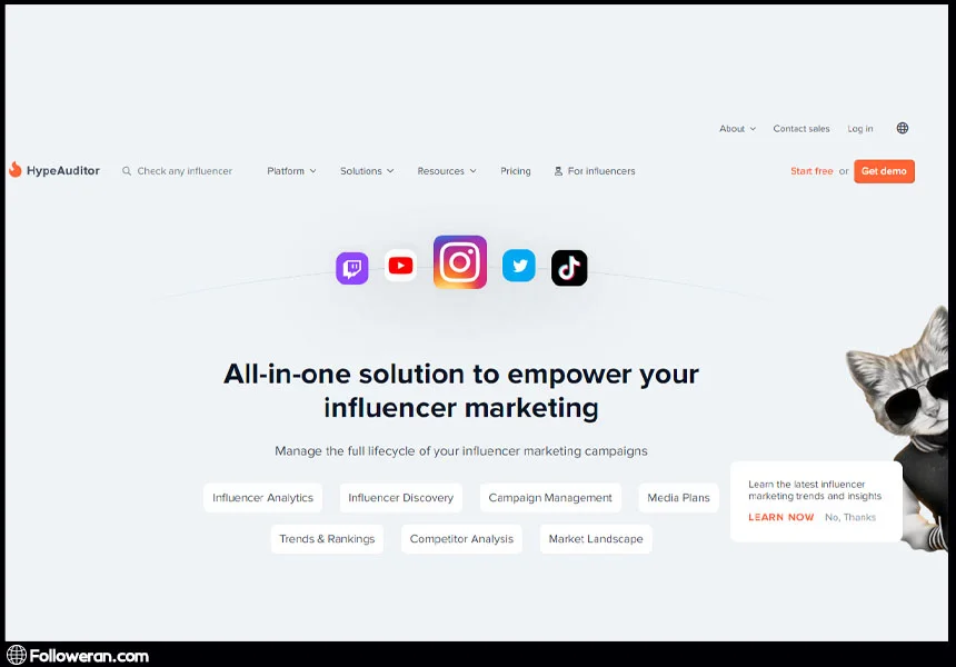 فالوور فیک یاب آنلاین HypeAuditor