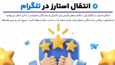 انتقال استارز در تلگرام: آموزش کامل ارسال به دیگران و برداشت