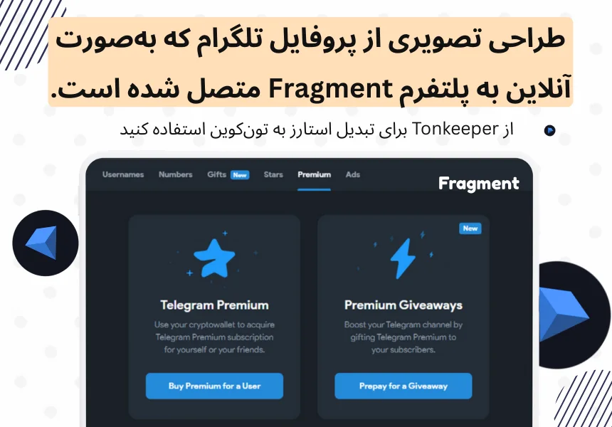 Fragment (پلتفرم محبوب فروش Stars برای ایرانی‌ها)