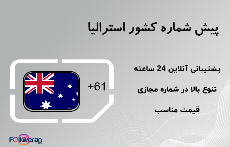 پیش شماره کشور استرالیا