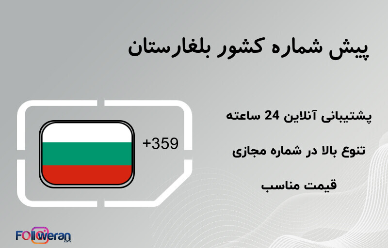 پیش شماره کشور بلغارستان