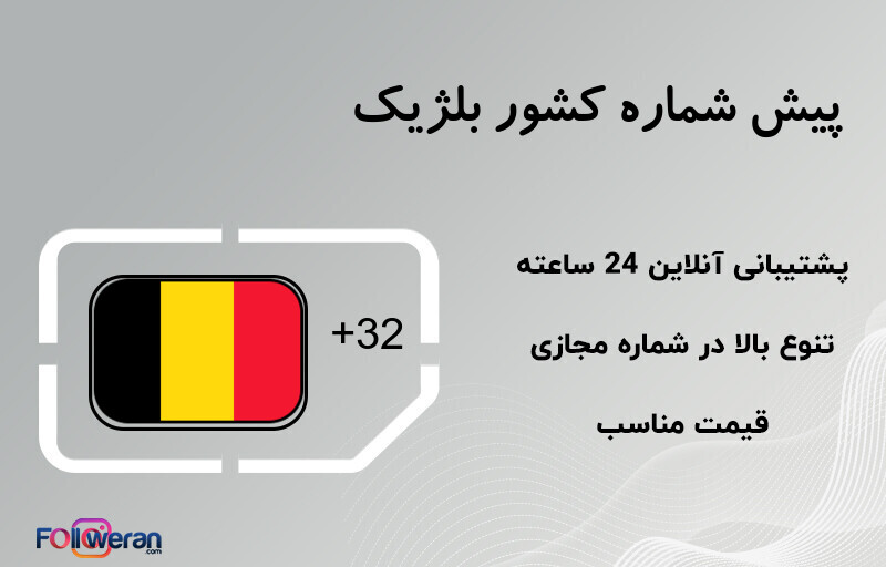 پیش شماره کشور بلژیک