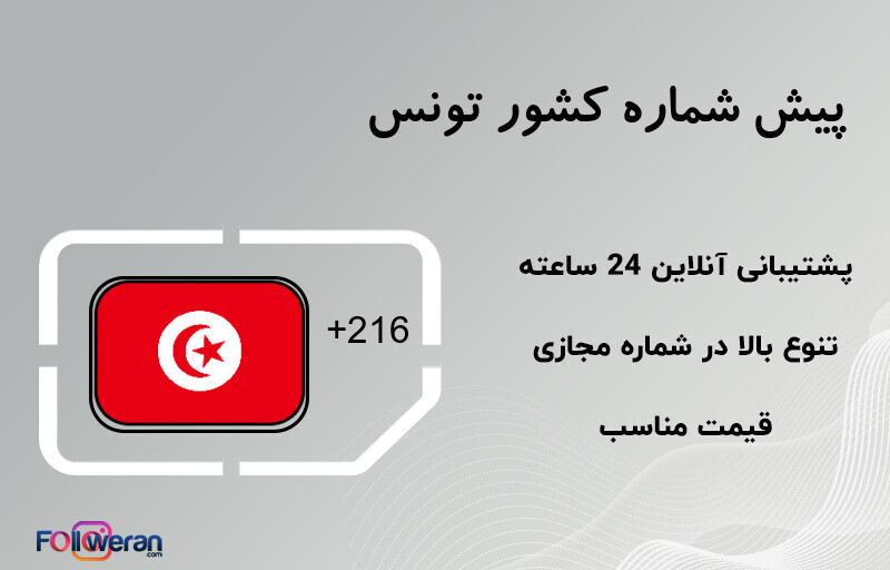 پیش شماره کشور تونس