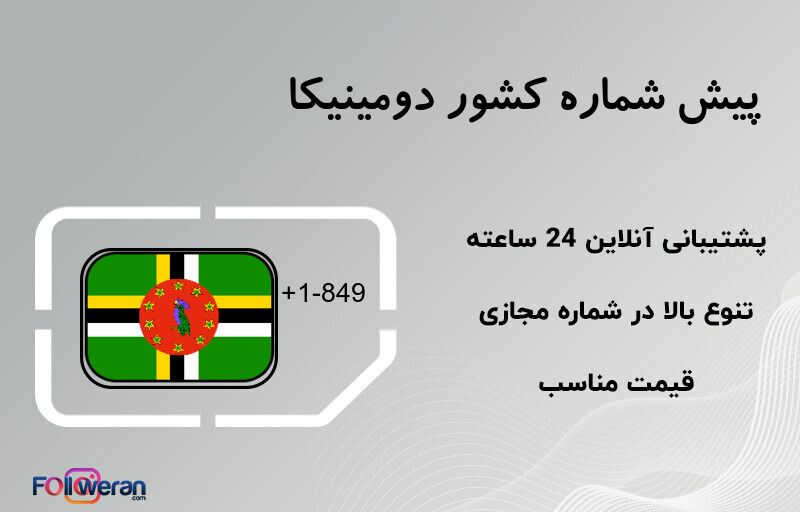 پیش شماره کشور دومینیکا