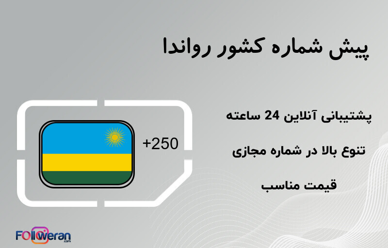 پیش شماره کشور رواندا