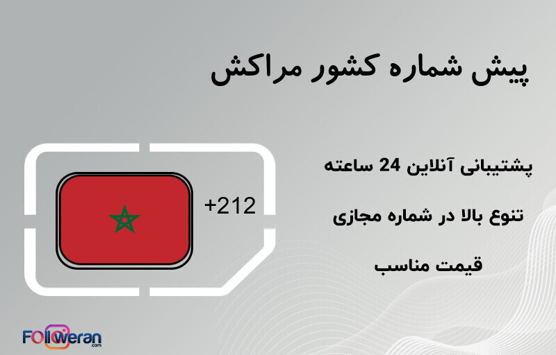 پیش شماره کشور مراکش