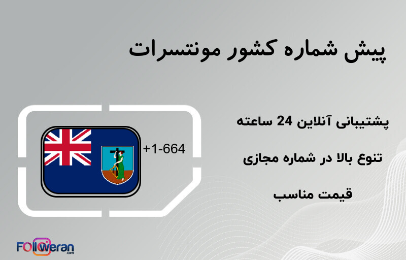 پیش شماره کشور مونتسرات