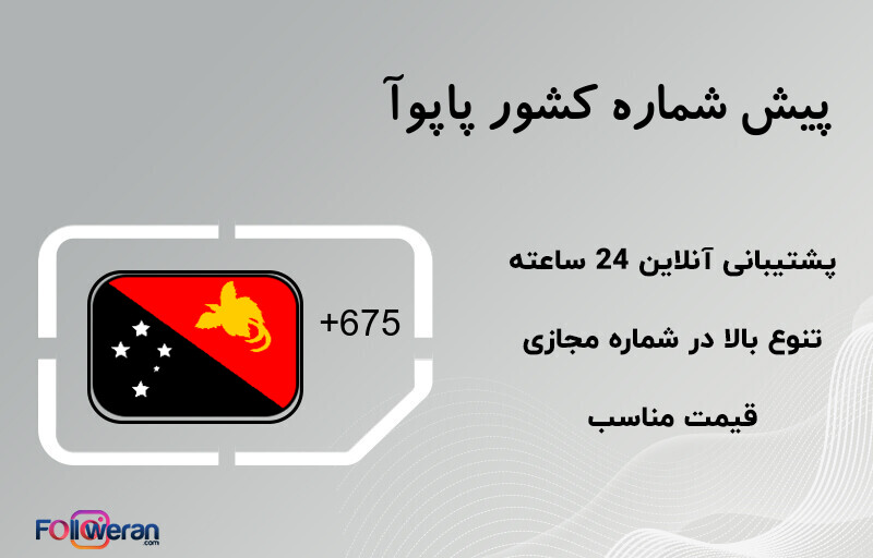 پیش شماره کشور پاپوآ