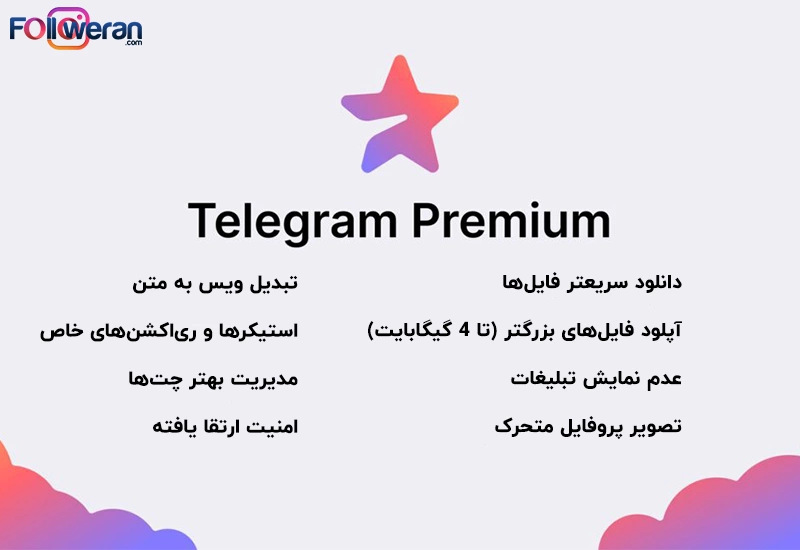 مزایای تلگرام پرمیوم